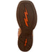Old West Youth Burnt Brown Red Shaft Square Toe Cowboy Boot