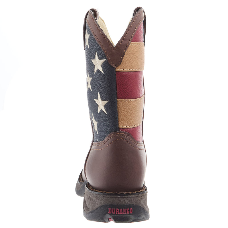 Durango Boots Kids Lil 8in Patriotic Pull on Boot