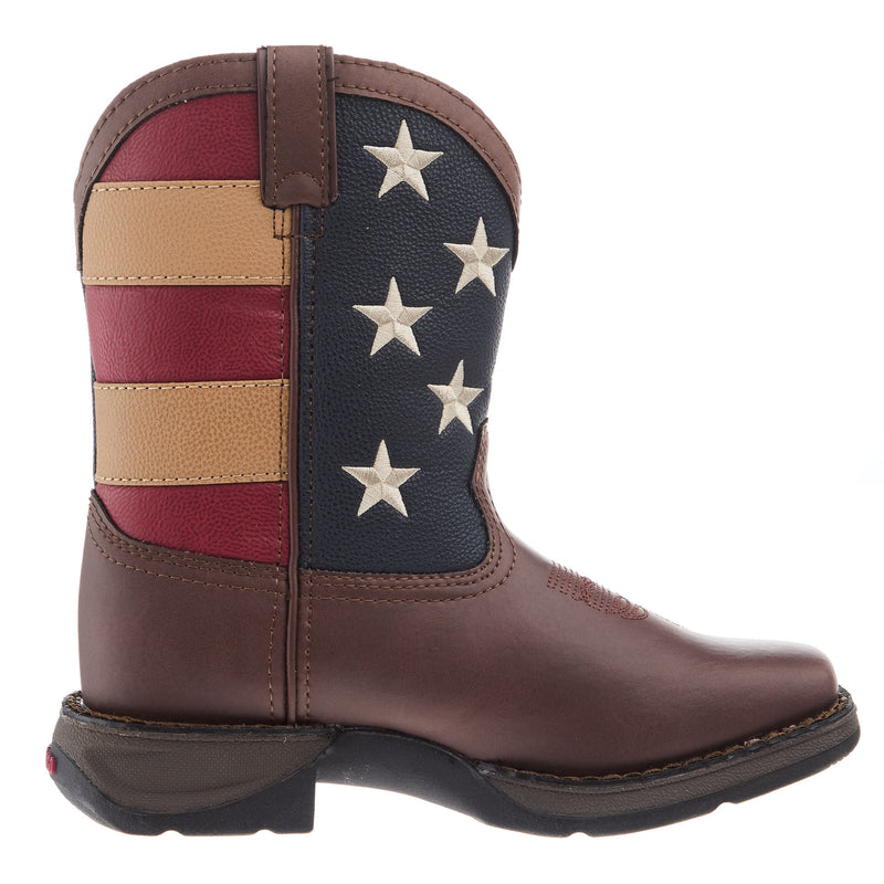 Durango Boots Kids Lil 8in Patriotic Pull on Boot