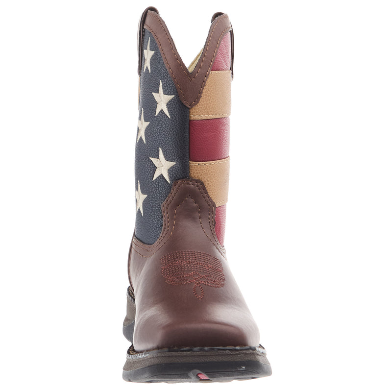 Durango Boots Kids Lil 8in Patriotic Pull on Boot