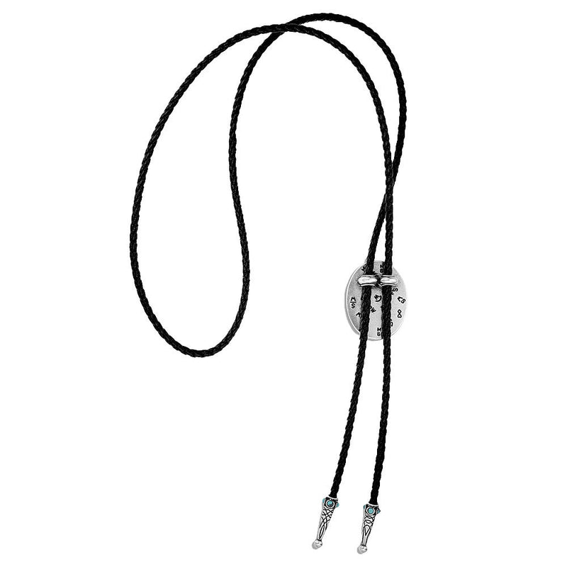 Montana Silversmiths Boot Stitch Turquoise Bolo Tie