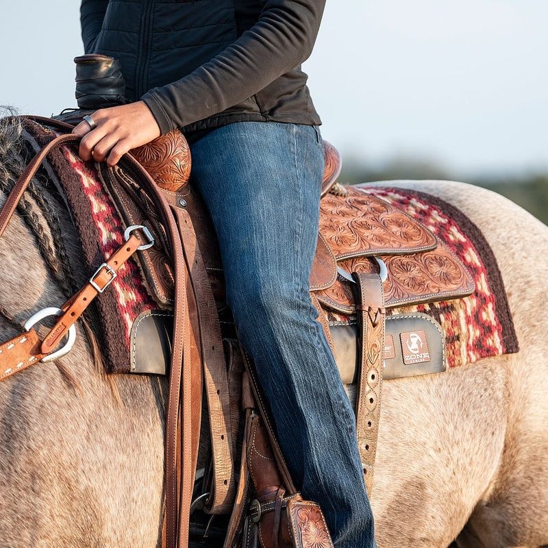 Classic Equine 30x34 Blanket Top with Alpaca Bottom 3/4in Saddle Pad