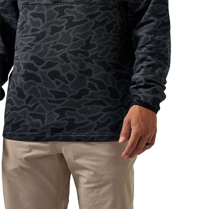 Burlebo Men's Black Blaze Tech Quarter Zip