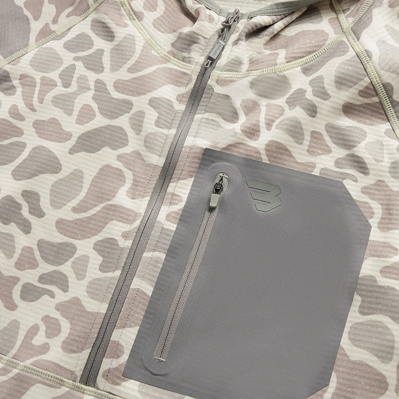 Burlebo Men's Classic Deer Blaze Tech Quarter Zip