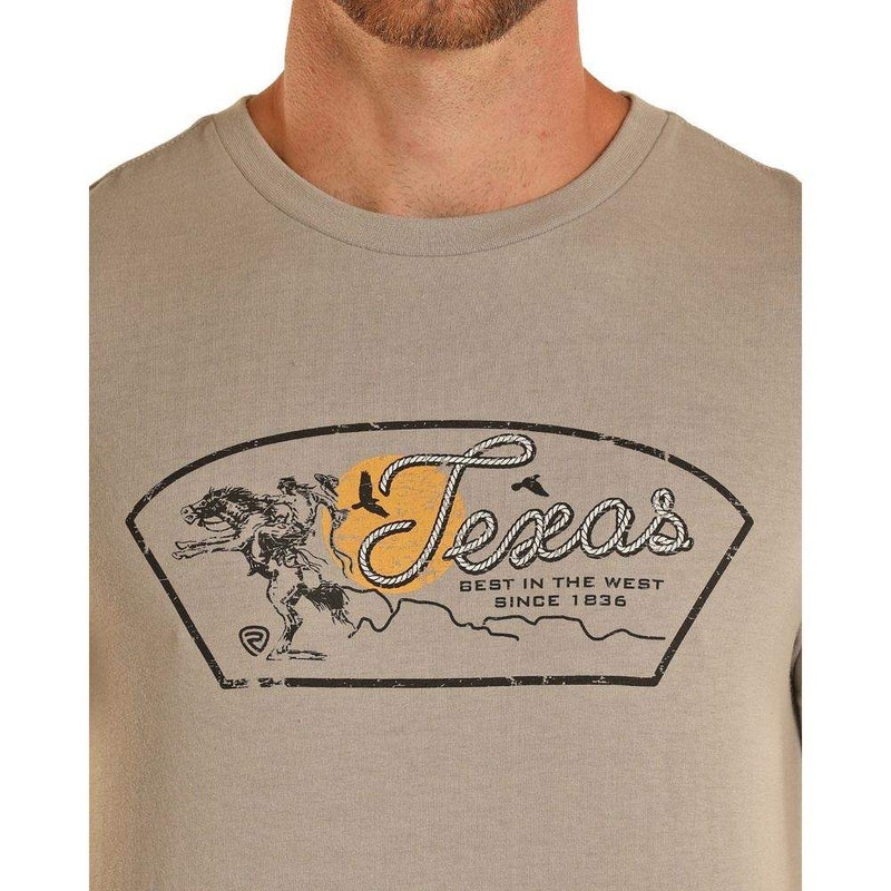 Rock & Roll Denim Men's Grey Graphic Tee