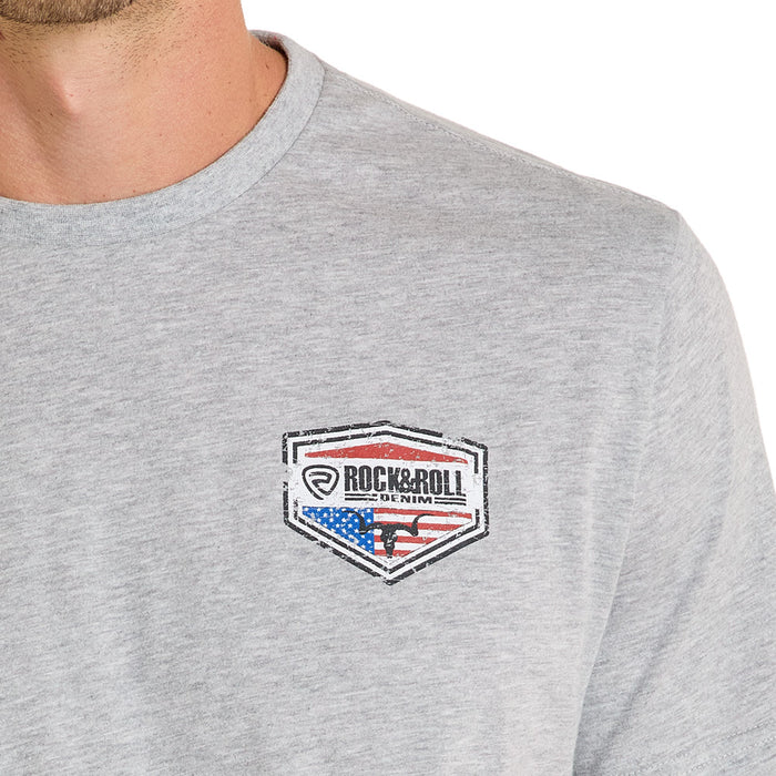 Rock & Roll Denim Men's Grey Americano Tee