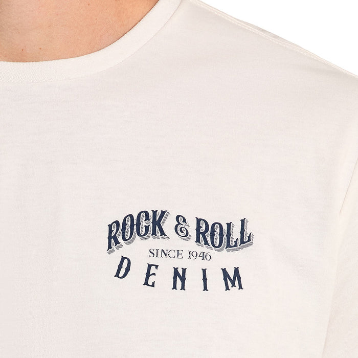 Rock & Roll Denim Men's Natural Bronco Rider Tee Shirt