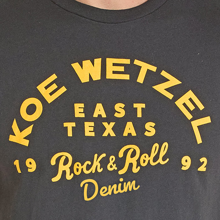 Rock & Roll Denim Men's Koe Wetzel Black Tee Shirt