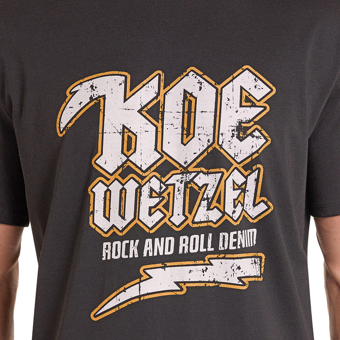 Rock & Roll Denim Koe Wetzel Black Lightening Graphic Tee Shirt