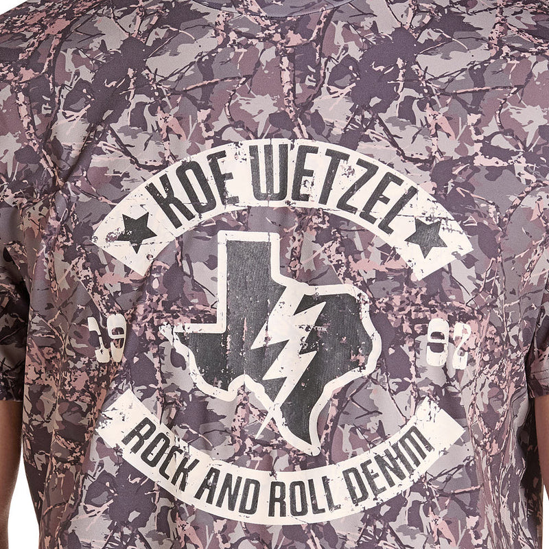 Rock & Roll Denim Koe Wetzel Camo Graphic Tee Shirt