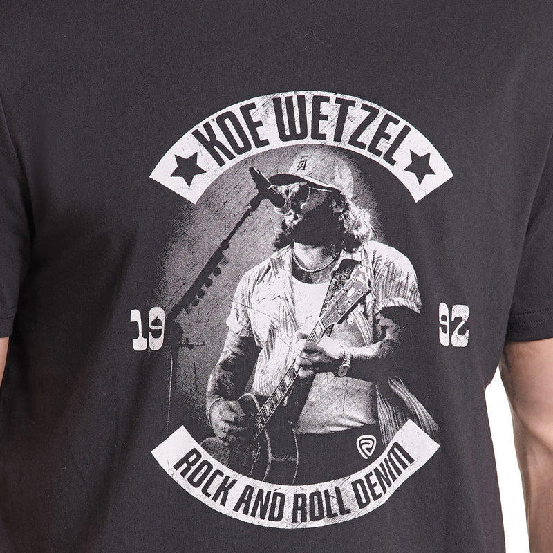 Rock & Roll Denim Koe Wetzel Black Tee Shirt