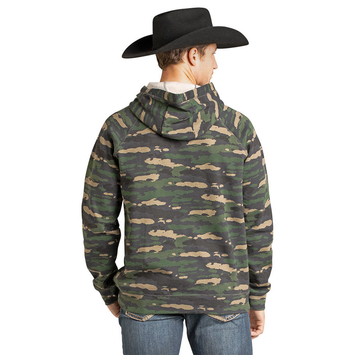 Rock & Roll Denim Men's Charcoal Camo Hoodie