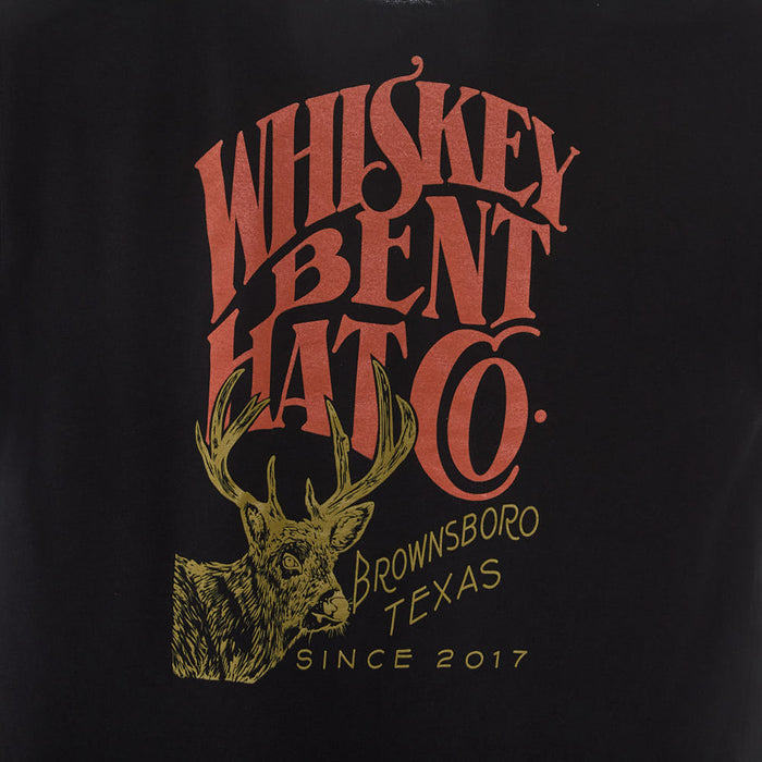 Whiskey Bent Hat Co Black Buck Tee Shirt