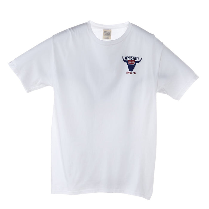 Whiskey Bent Hat Co White Bull Tee Shirt