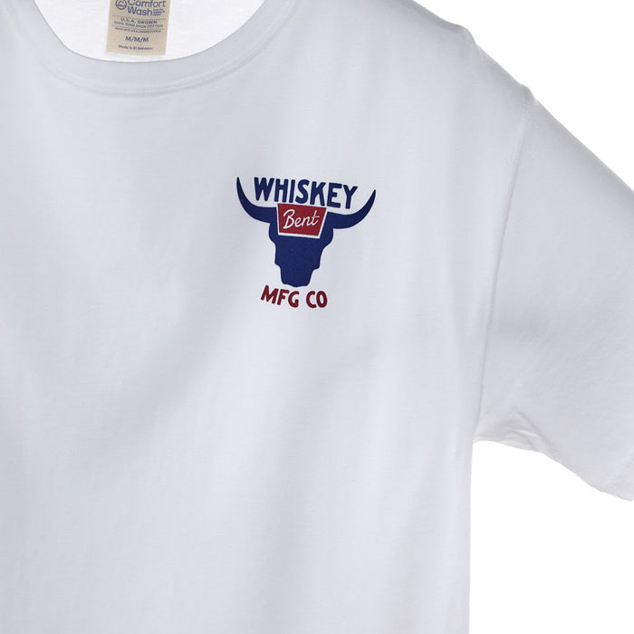 Whiskey Bent Hat Co White Bull Tee Shirt