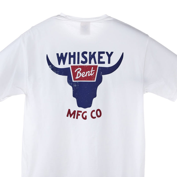 Whiskey Bent Hat Co White Bull Tee Shirt