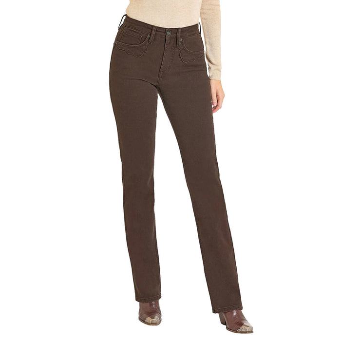 Rock & Roll Denim Women's Mahogany Brown Jeans