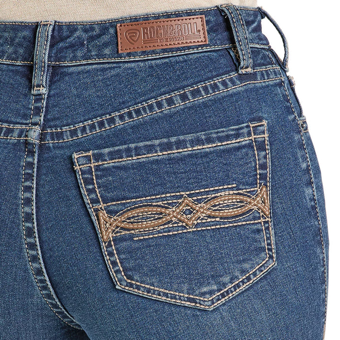 Rock & Roll Denim Women's Dark Vintage Modest Boot Jean