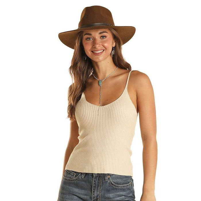Rock & Roll Denim N Women's Bone Knit Cami-Tank