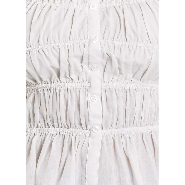 Rock & Roll Denim Women's Natural Ruched Tank