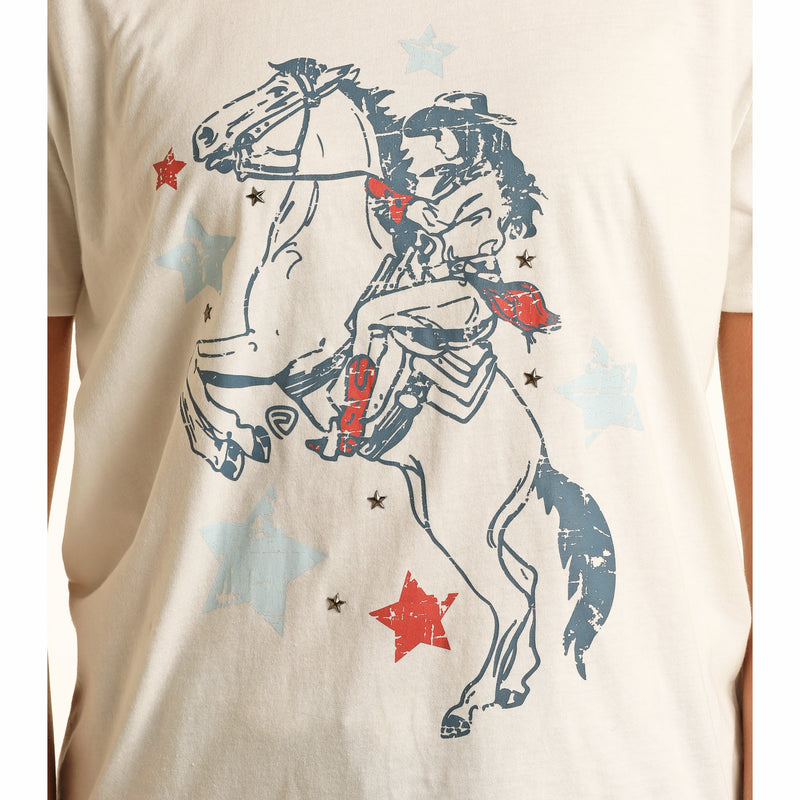Rock & Roll Denim Women's Star Studded Graphic Tee