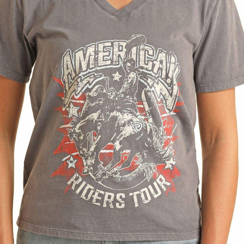 Rock & Roll Denim Women's American Riders Graphic Tee