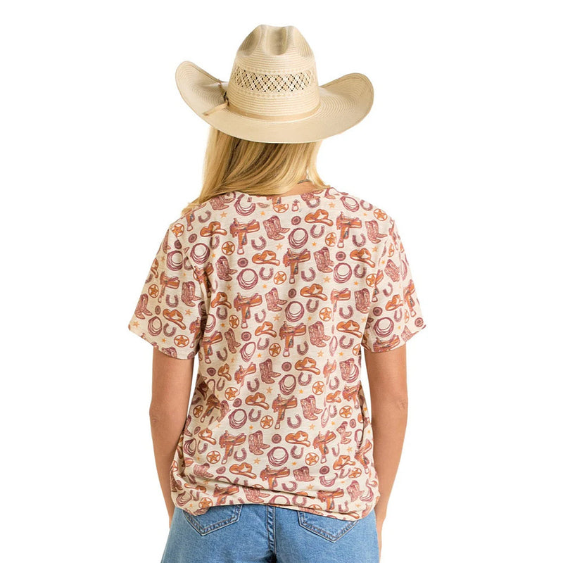 Rock & Roll Denim Women's Conversational Print Tee Shirt