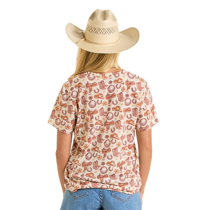 Rock & Roll Denim Women's Conversational Print Tee Shirt