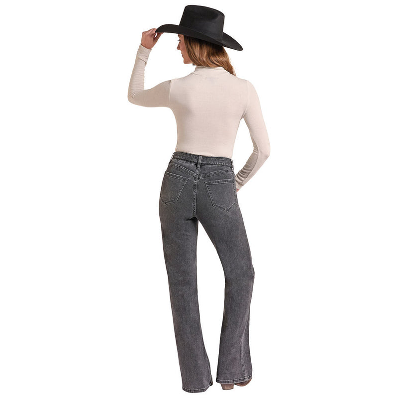 Rock & Roll Denim Women's Natural Lurex Turtleneck Top