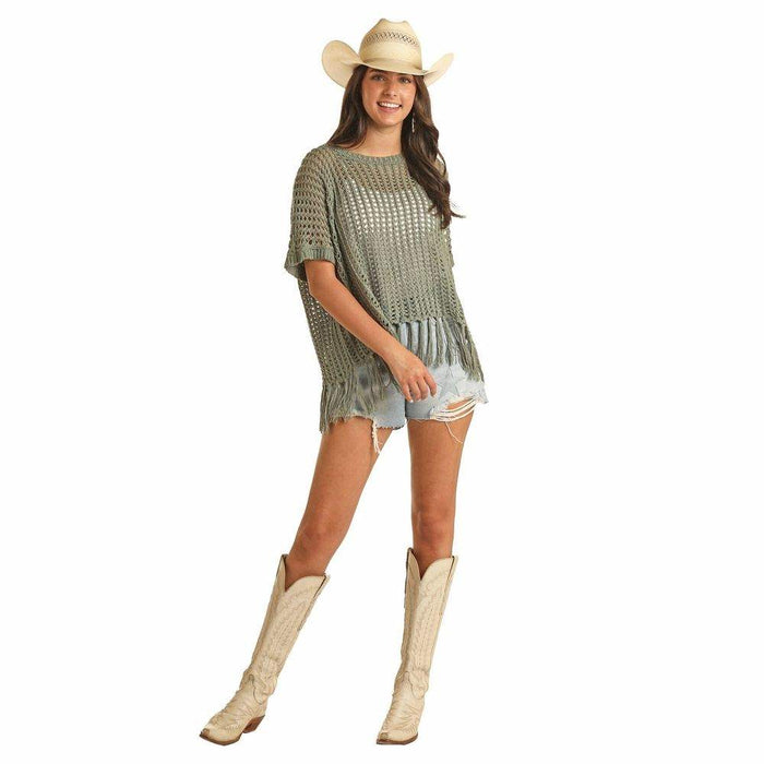 Rock & Roll Denim Women's Jade Oversized Knit Top