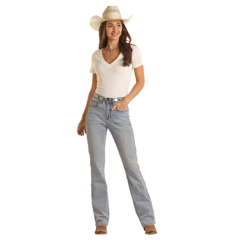 Rock & Roll Denim Women's Tone on Tone High Rise Jeans