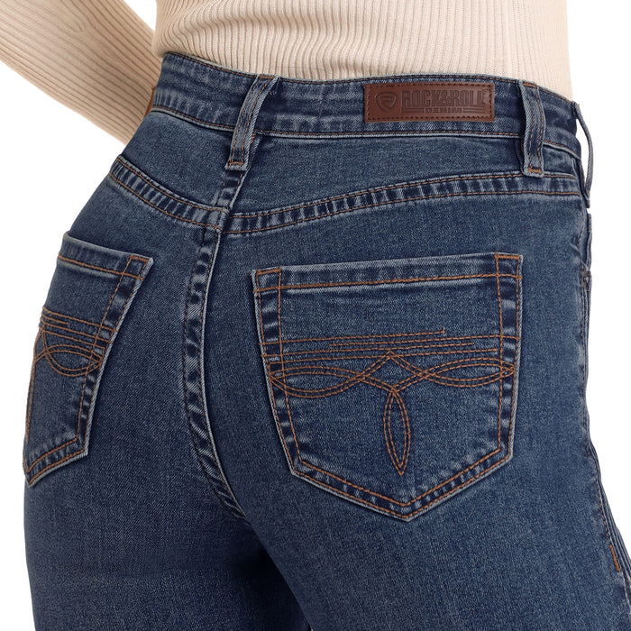 Rock & Roll Denim Women's Side Seam High Rise Jeans