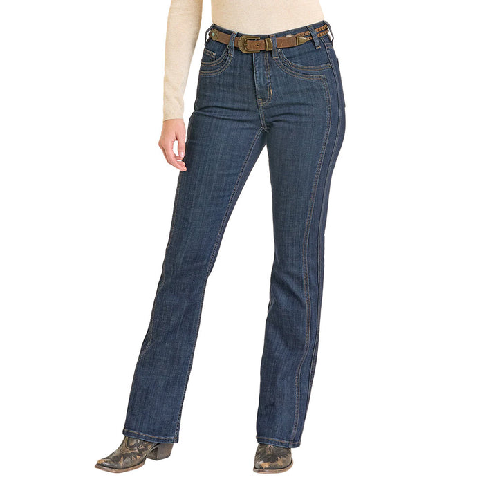 Rock & Roll Denim Women's Front Detail High Rise Jean