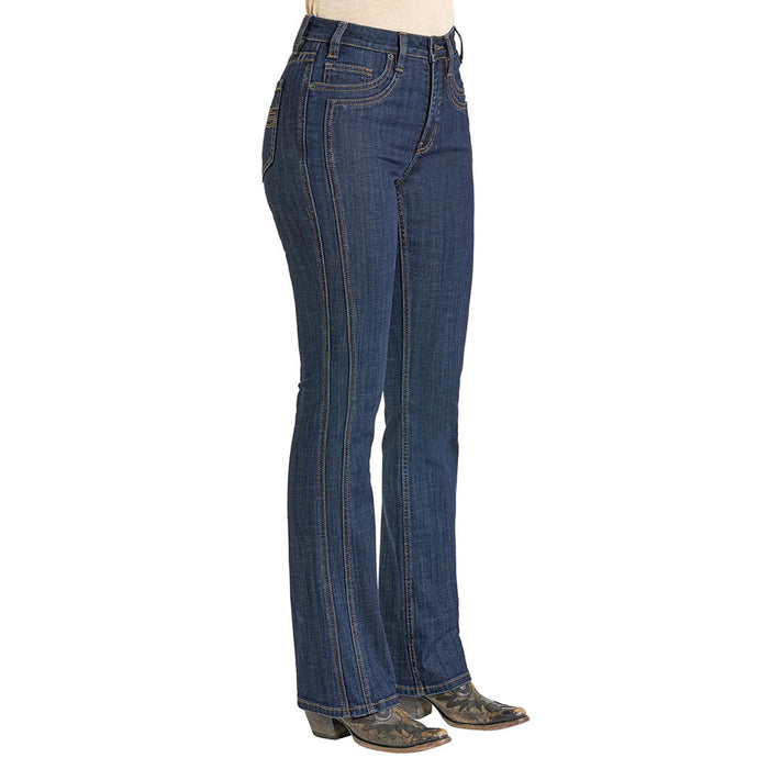 Rock & Roll Denim Women's Front Detail High Rise Jean