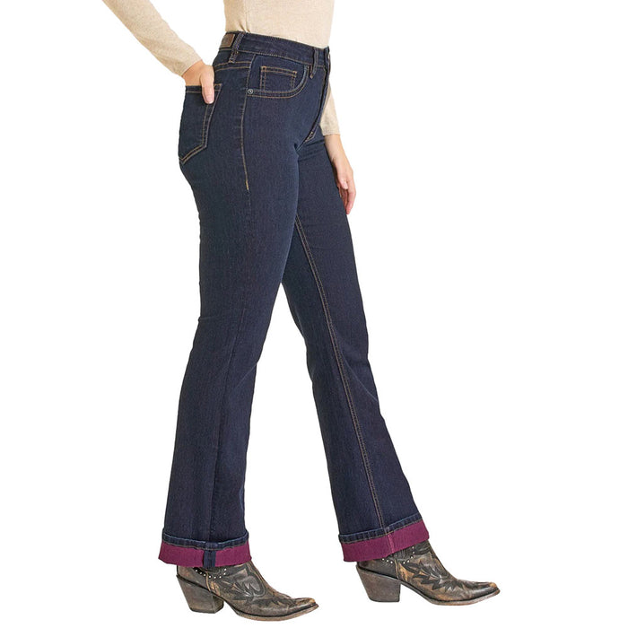 Rock & Roll Denim Women's Pink Inside Boot Cut Jean