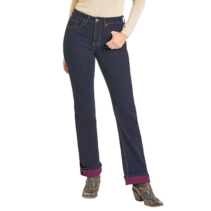 Rock & Roll Denim Women's Pink Inside Boot Cut Jean