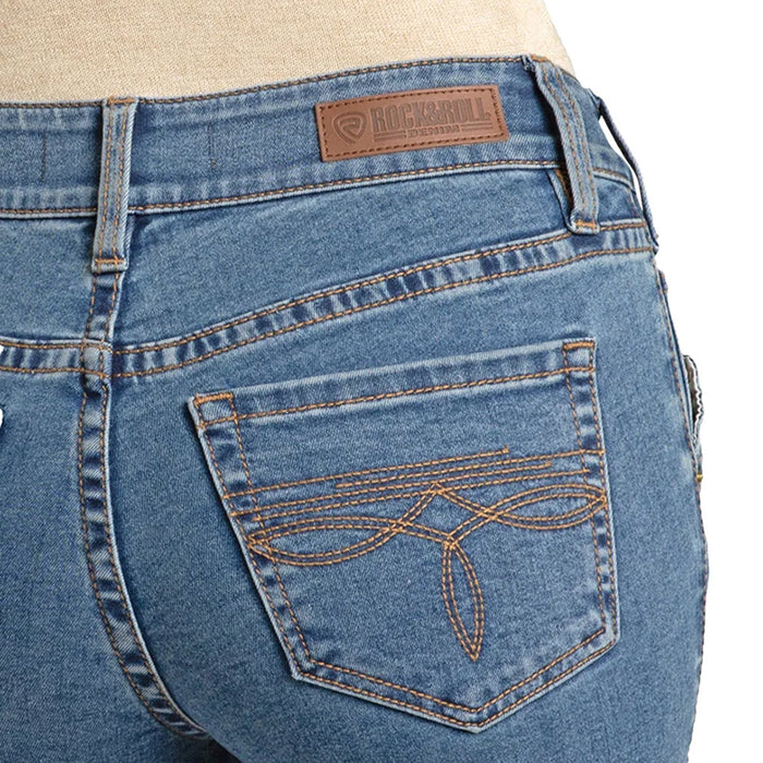 Rock & Roll Denim Women's Boot Stitch Pocket Jean
