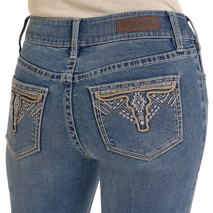 Rock & Roll Denim Women's Mid Rise Jean