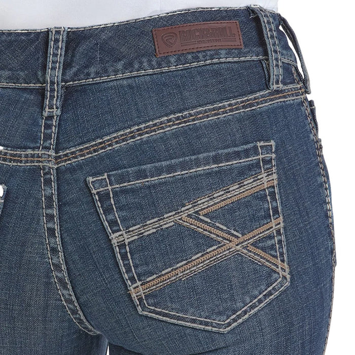 Rock & Roll Denim Women's Medium Vintage Wash Riding Jeans
