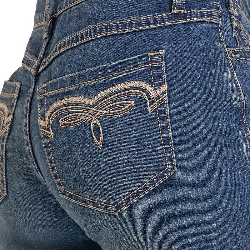 Rock & Roll Denim Women's Embroidered Riding Jeans
