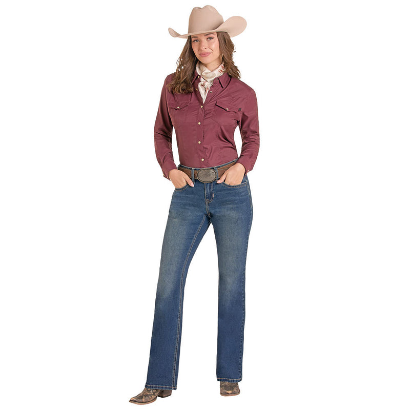 Rock & Roll Denim Women's Embroidered Riding Jeans