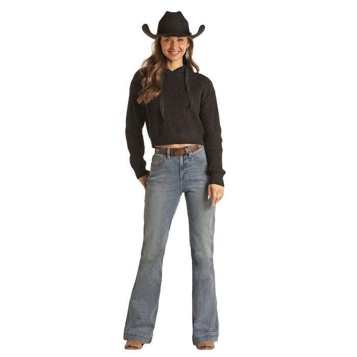 Rock & Roll Denim Womens Sallop Yoke Highrise Trouser