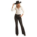 Rock & Roll Denim and Women's Charcoal High Rise Trouser