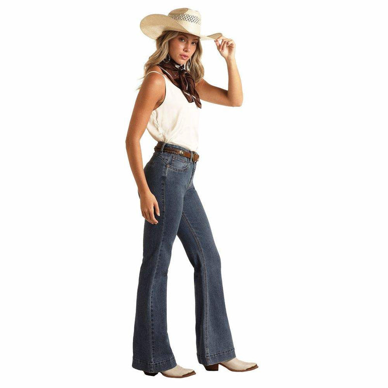 Rock & Roll Denim Women's Welt Pocket Trousers