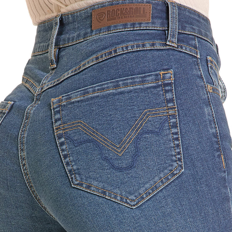 Rock & Roll Denim Women's Sculpted Medium Wash Trouser
