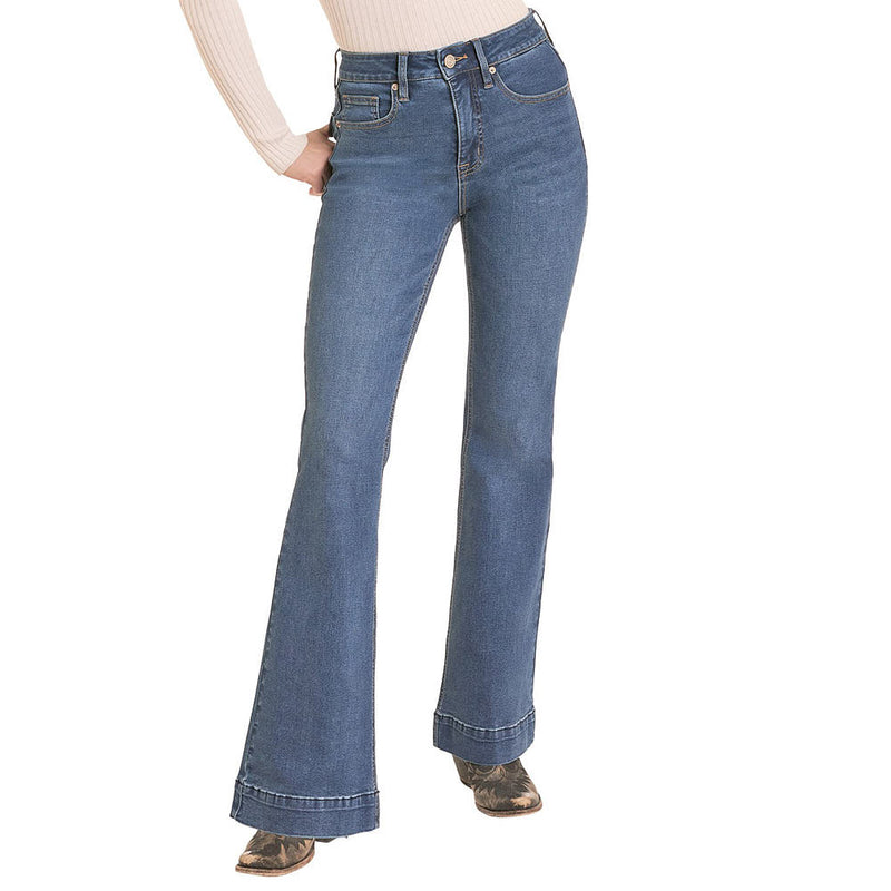 Rock & Roll Denim Women's Sculpted Medium Wash Trouser