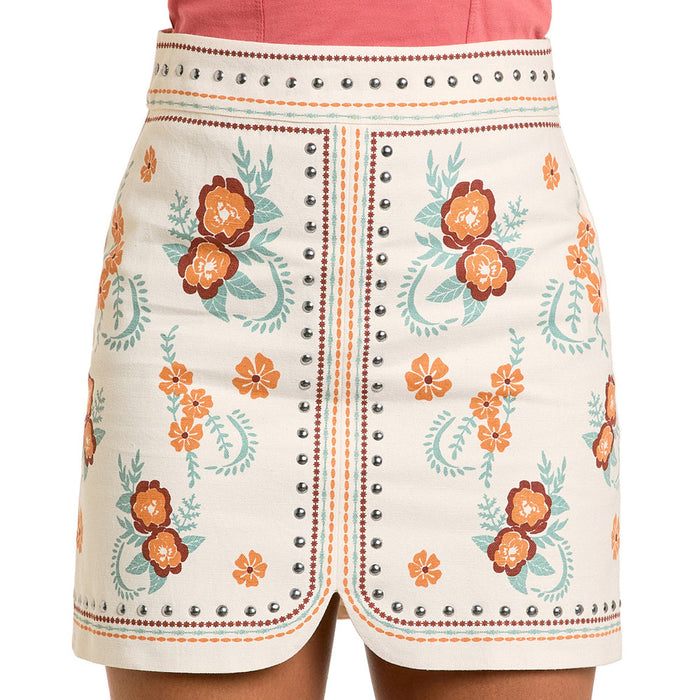 Rock & Roll Denim Women's Floral Print Skirt