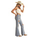 Rock & Roll Denim Women's Light Wash High Rise Flare Jeans