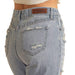 Rock & Roll Denim Women's Light Wash High Rise Flare Jeans