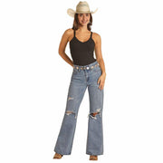 Rock & Roll Denim Women's Wide Leg Trousers